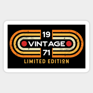 Vintage 1971 | Retro Video Game Style Sticker